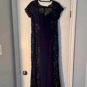 Formal Navy Sequin Dress